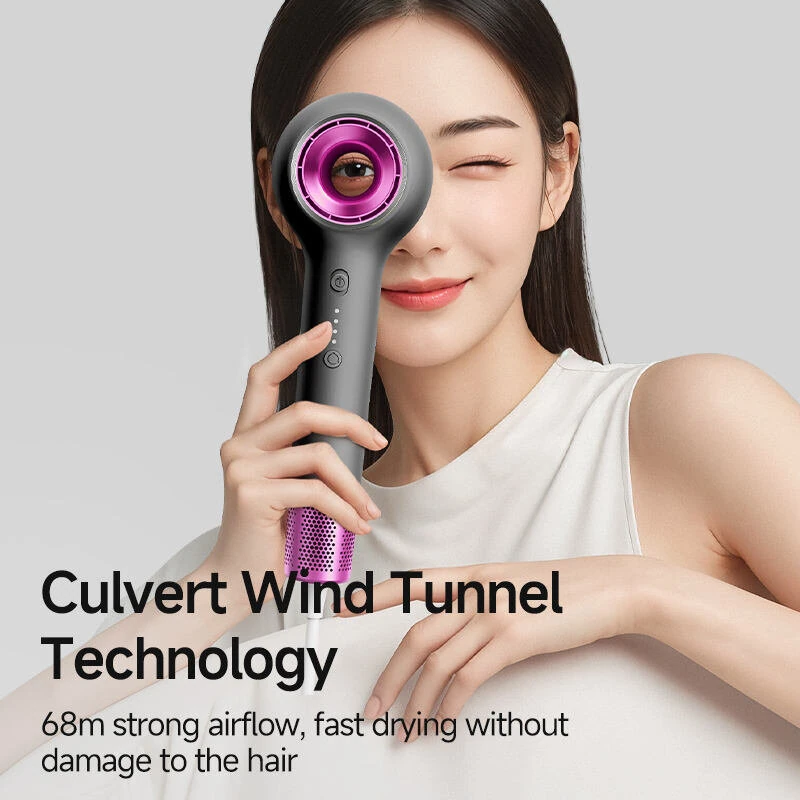 (image for) VTT D5 1200W Professional Hair Dryer Fast Drying 400 Million Negative Ion Salon Hairstyle 110000RPM High Speed Hair Dryer